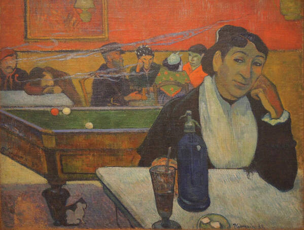 “cafe At Arles Art Print featuring the painting Cafe at Arles #1 by Paul Gauguin