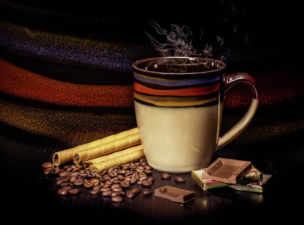 Coffee Art Print featuring the photograph Coffee time #1 by Anna Rumiantseva