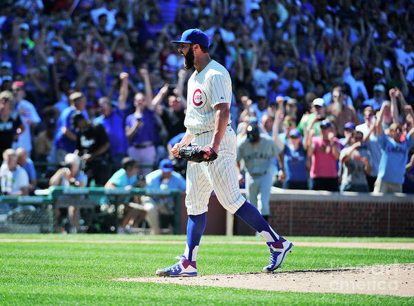 People Art Print featuring the photograph Jake Arrieta by David Banks