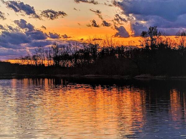  Art Print featuring the photograph Tinkers Creek Park Sunset by Brad Nellis