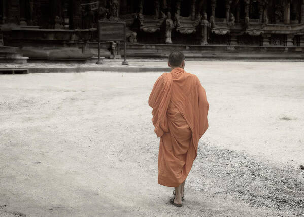 Thailand Art Print featuring the photograph Monastic by Damian Morphou