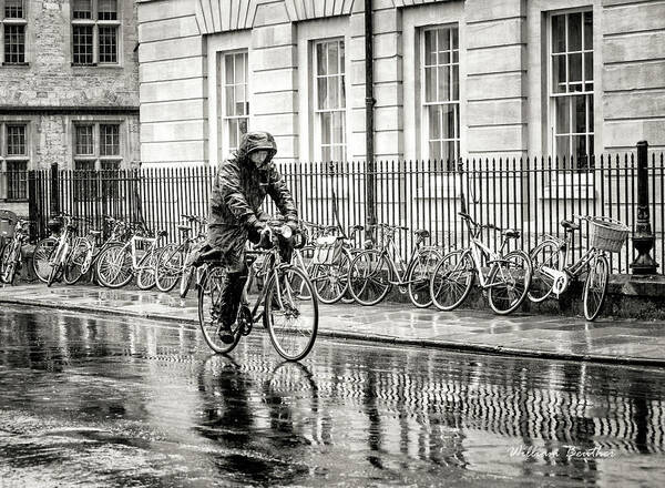 Bicycle Art Print featuring the photograph Rainy Day Ride #2 by William Beuther