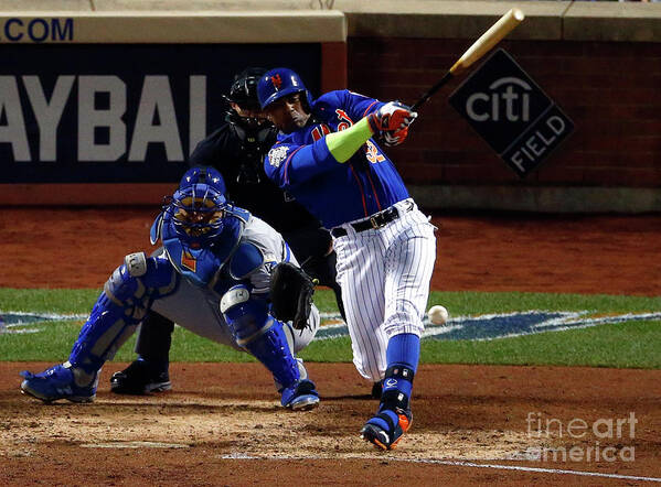 Yoenis Cespedes Art Print featuring the photograph Yoenis Cespedes #2 by Mike Stobe