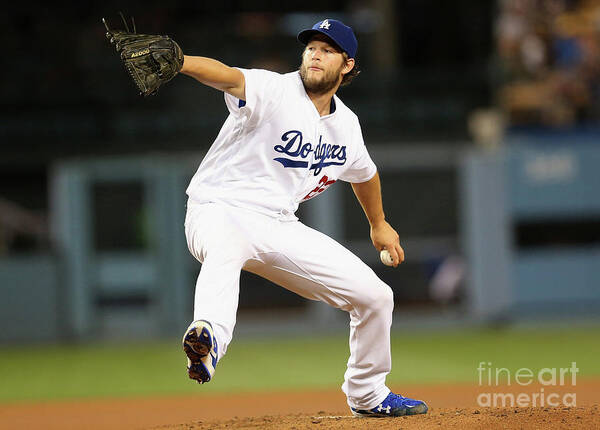 People Art Print featuring the photograph Clayton Kershaw by Stephen Dunn