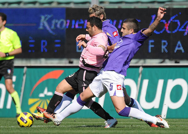 Sport Art Print featuring the photograph US Citta di Palermo v ACF Fiorentina - Serie A #3 by Tullio M. Puglia