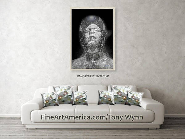 30x40 inches ART PRINT with frame size perpective, visionairess by Tony Wynn