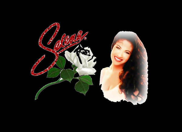 Si Una Vez Art Print featuring the digital art Selena Quintanilla #4 by Niahisna Cloopie