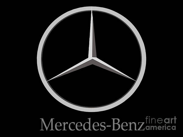   Mercedes Masks Art Print featuring the digital art Mercedez Benz #5 by Erni Latifa