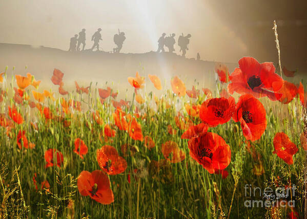 Armistace Day Art Print featuring the mixed media A Time to Remember by Morag Bates