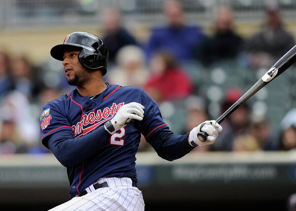 American League Baseball Art Print featuring the photograph Aaron Hicks by Hannah Foslien