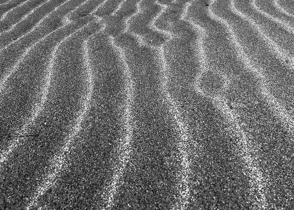 Sand Art Print featuring the photograph Abstract sand patterns in the desert by Alessandra RC
