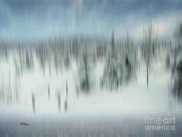 Colorado Art Print featuring the photograph Altered Reality 22 - Colorado Winter Scene by DB Hayes