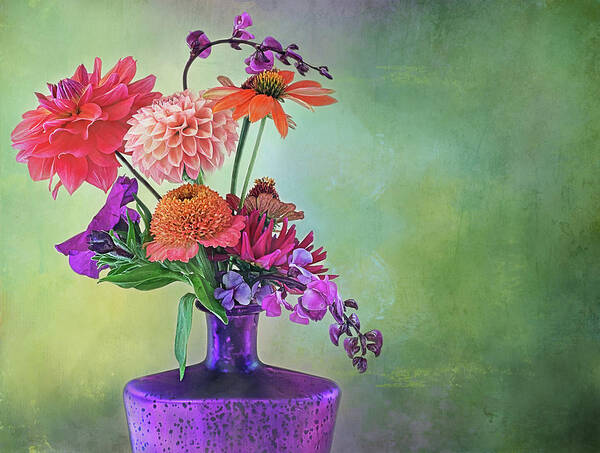 Floral Still Life Art Print featuring the photograph Amethyst Jungle by Jill Love