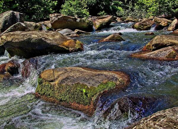 Water Art Print featuring the photograph And the River Flows On by Allen Nice-Webb