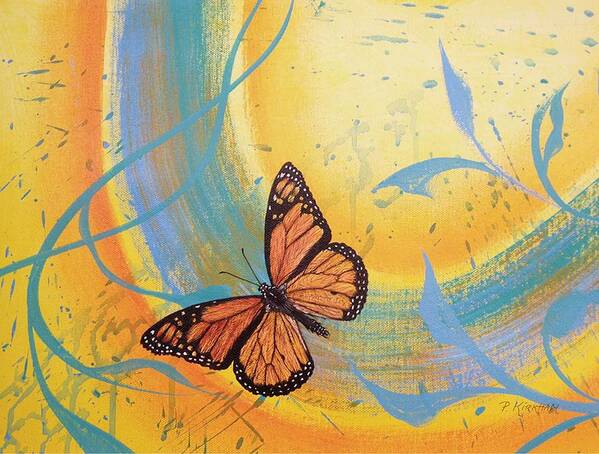 Monarch Art Print featuring the painting Angelito by Pamela Kirkham