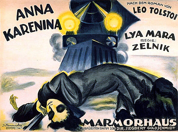Josef Art Print featuring the mixed media ''Anna Karenina'', 1919 - art by Josef Fenneker by Movie World Posters