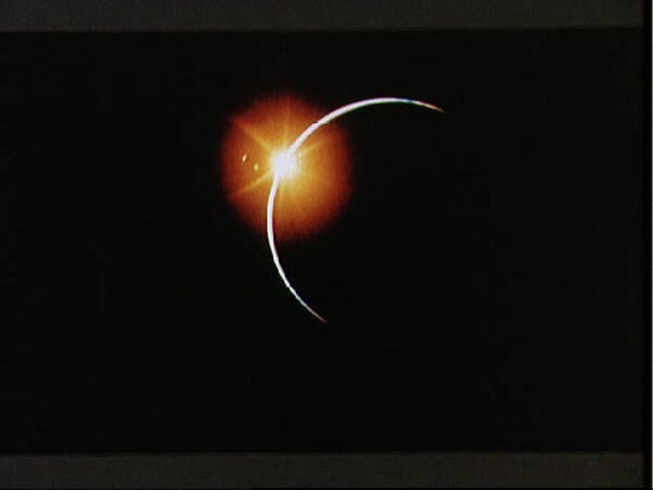 Nasa Art Print featuring the photograph Apollo 12 view of Solar Eclipse by Nasa