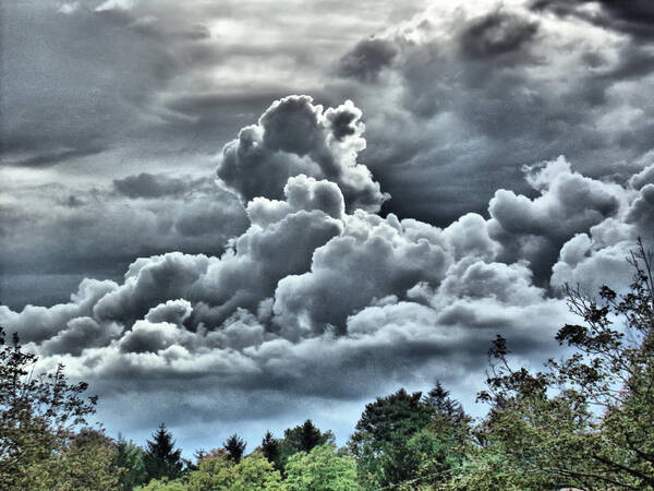 Clouds Art Print featuring the photograph Approaching Rainstorm by Christopher Reed