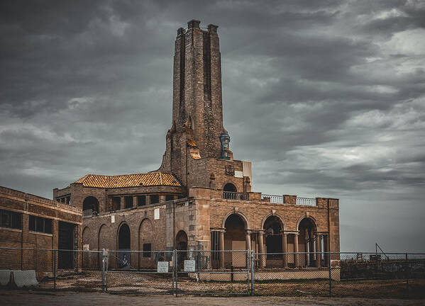 Nj Shore Photography Art Print featuring the photograph Asbury Park Steam Power Plant by Steve Stanger