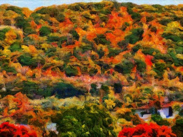 Autumn Art Print featuring the mixed media Autumn in the Ohio Valley by Christopher Reed