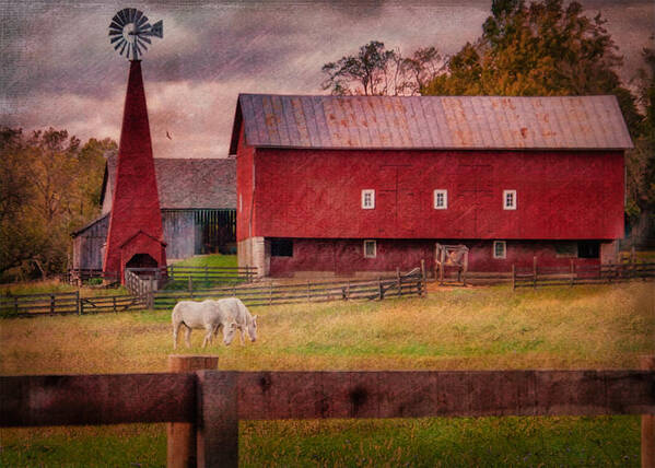  Art Print featuring the photograph Barn at Carriage Hill by Jack Wilson