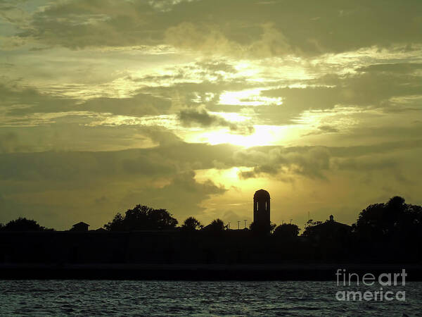 St Augustine Art Print featuring the photograph Beautiful Sunset At The Castillo by D Hackett