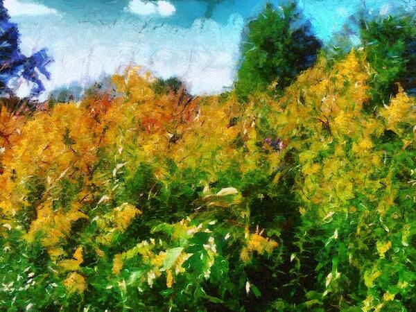Autumn Art Print featuring the mixed media Beginning of Autumn by Christopher Reed