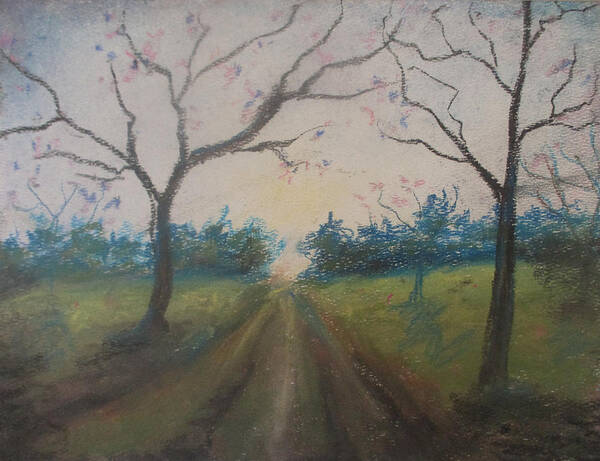Fate Art Print featuring the painting Berry Road by Jen Shearer