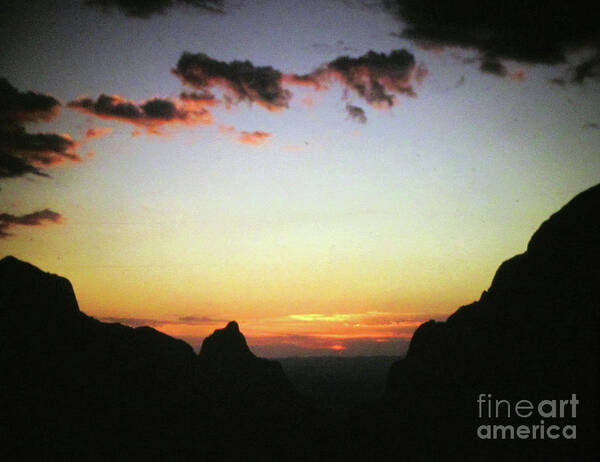 Sunset Art Print featuring the photograph Big Bend Sunset by Randall Weidner