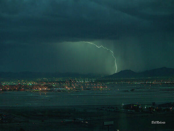 Nature Art Print featuring the photograph Big Strike In Vegas by Bill Roberts