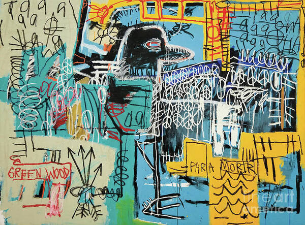 Jean Michel Basquiat Art Print featuring the photograph Bird on Money by Jean Michel Basquiat by Agatha Carolina