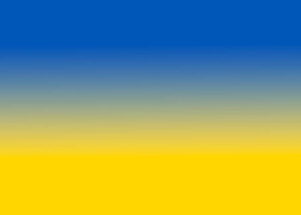 Ukraine Art Print featuring the digital art Blue and Yellow Colors by Amelia Pearn