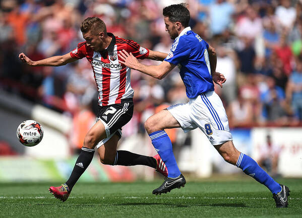 Brentford Art Print featuring the photograph Brentford v Ipswich Town - Sky Bet Championship by Tom Dulat