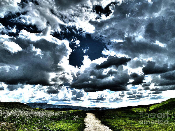 Chino Hills Art Print featuring the photograph Chino Hills HDR by Katherine Erickson