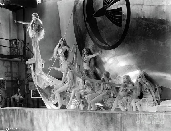 Old Hollywood Glamour Art Print featuring the photograph Chorus Girls The Broadway Melody 1929 by Sad Hill - Bizarre Los Angeles Archive