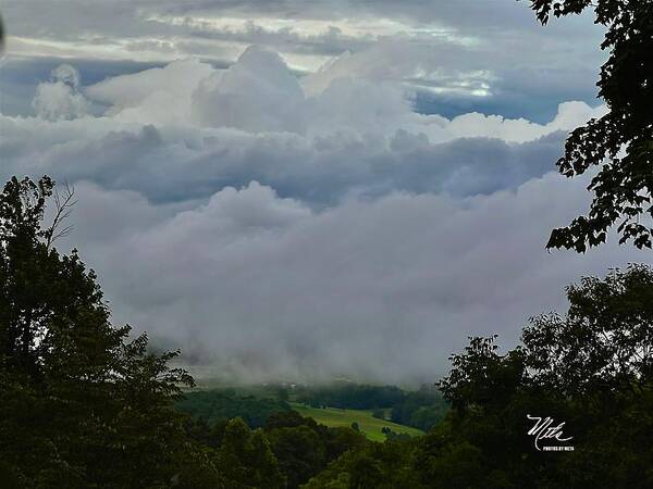 Low Clouds- After Rain- Deer Valley Boone Nc Art Print featuring the photograph Cloud dream by Meta Gatschenberger
