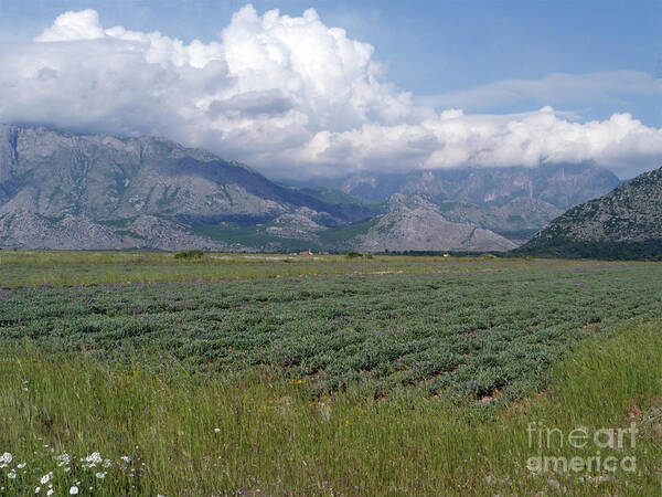 Clouds Art Print featuring the photograph Clouds and mountains - Albania by Phil Banks