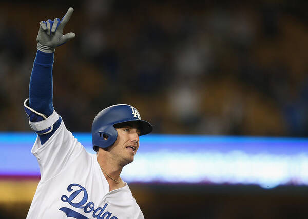 American League Baseball Art Print featuring the photograph Cody Bellinger by Stephen Dunn