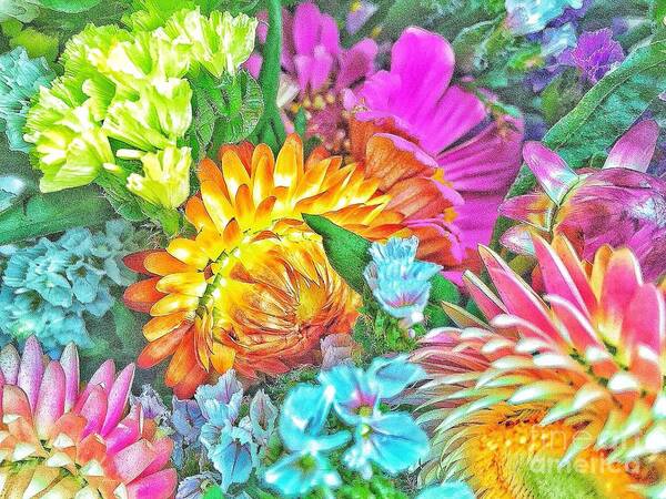 Flower Art Print featuring the photograph Color palette by Reena Kapoor