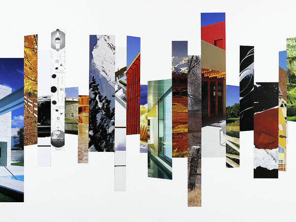 Collage Art Print featuring the photograph Crosscut#124 by Robert Glover