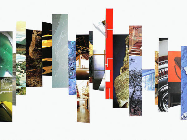 Collage Art Print featuring the photograph Crosscut#125 by Robert Glover