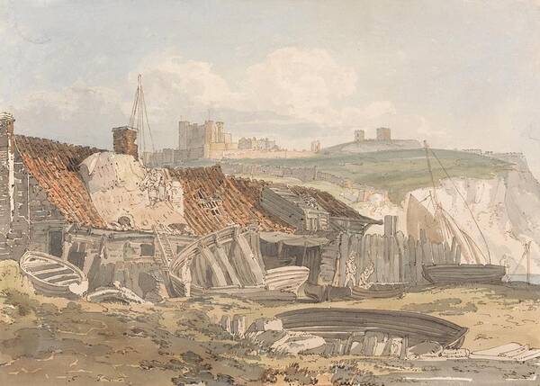 European Art Print featuring the painting Dover by Thomas Girtin