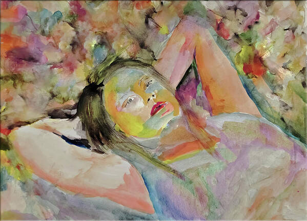 Dream Art Print featuring the painting Dream Away by Lisa Kaiser