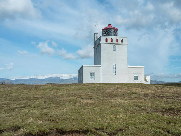 Travel Art Print featuring the photograph Dyrholaey Lighthouse II by Kristia Adams