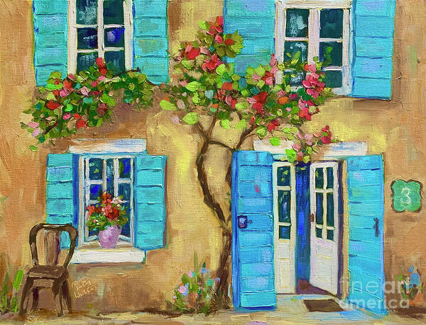 French Door Art Print featuring the painting Entrez Vous by Patsy Walton