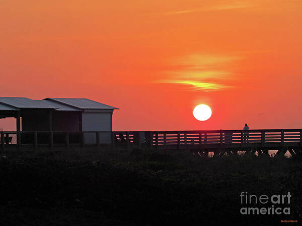 Exiting Of Day Art Print featuring the photograph Exiting of Day by Roberta Byram