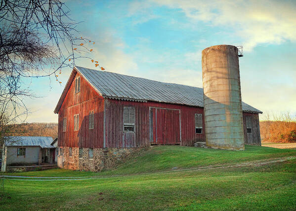 Barn Art Print featuring the photograph Faded Glory by Fran J Scott