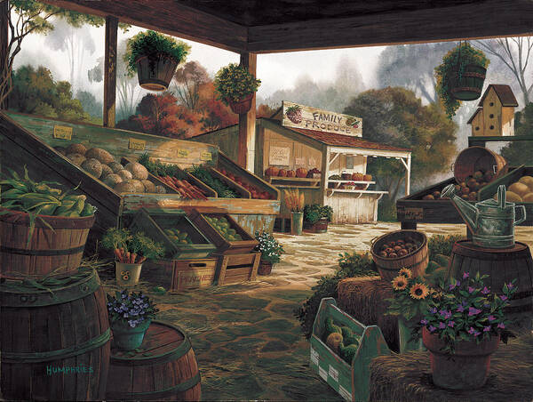 Michael Humphries Art Print featuring the painting Farm Fresh by Michael Humphries