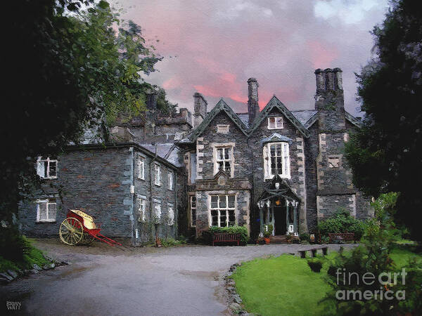 Lake District Art Print featuring the photograph Forest Side Hotel by Brian Watt