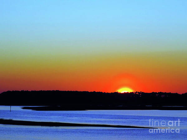 Landscape Art Print featuring the photograph Goodnight, Hilton Head by Rick Locke - Out of the Corner of My Eye
